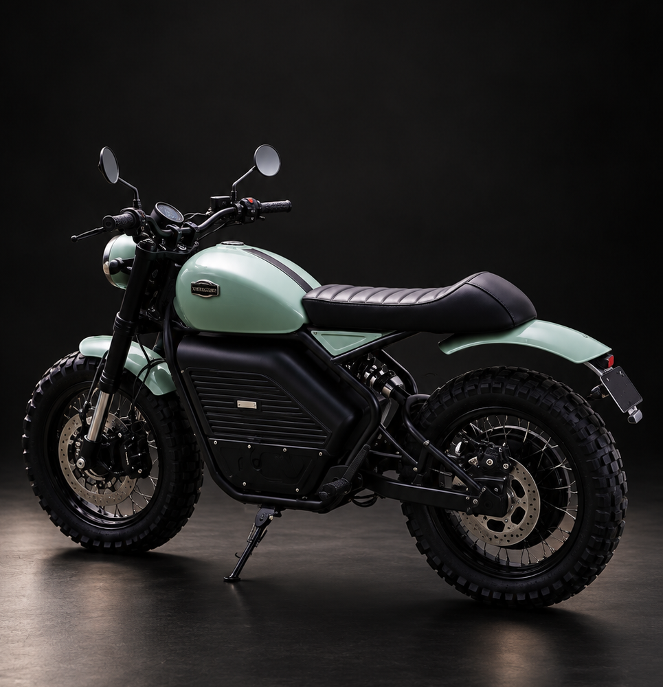 Ride an electric motorcycle