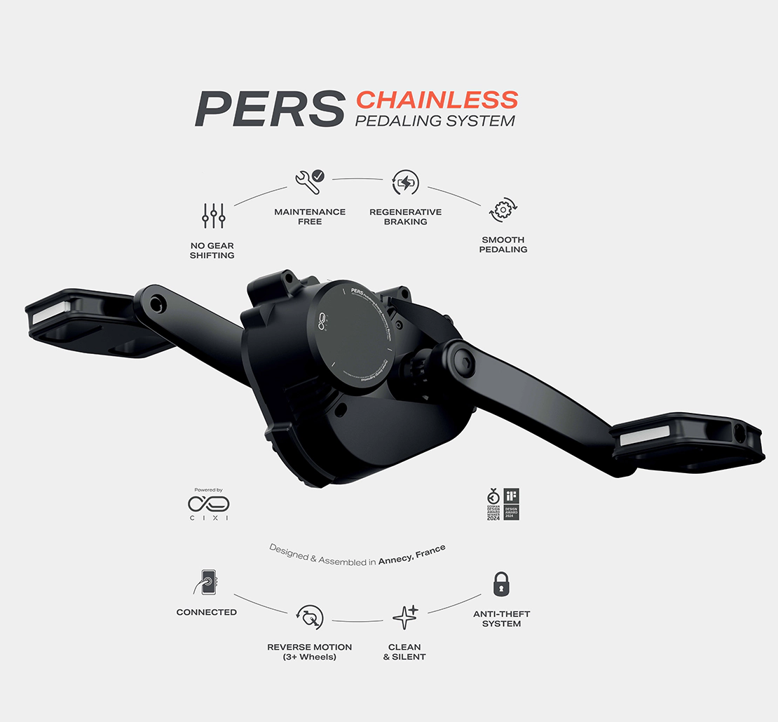 PERS technology Chainless eliminating chain and belt