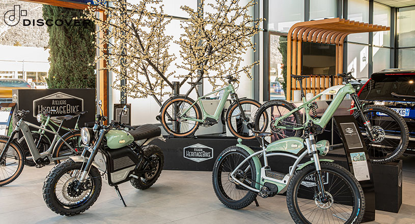 Découvrez les vélos électriques d'exception des Ateliers HeritageBike chez Land Rover à Chambéry